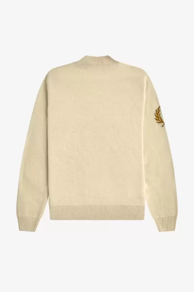 Laurel Wreath Mock Neck Herrenpullover