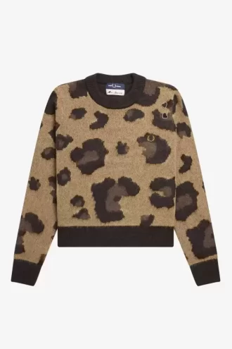 Leopardenpullover für Damen