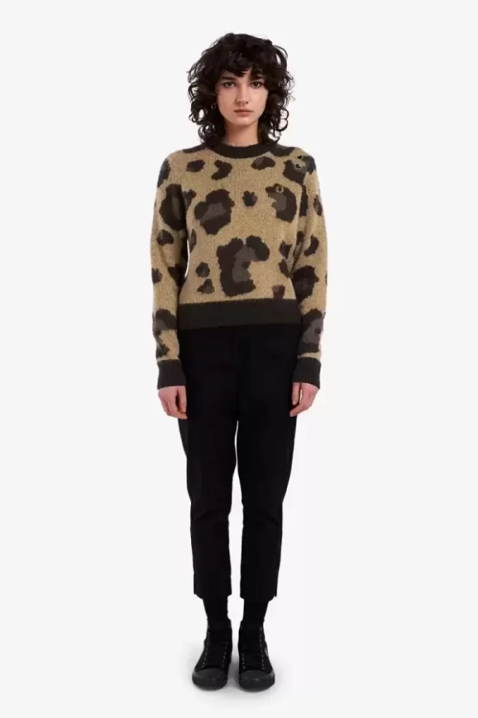 Leopardenpullover für Damen