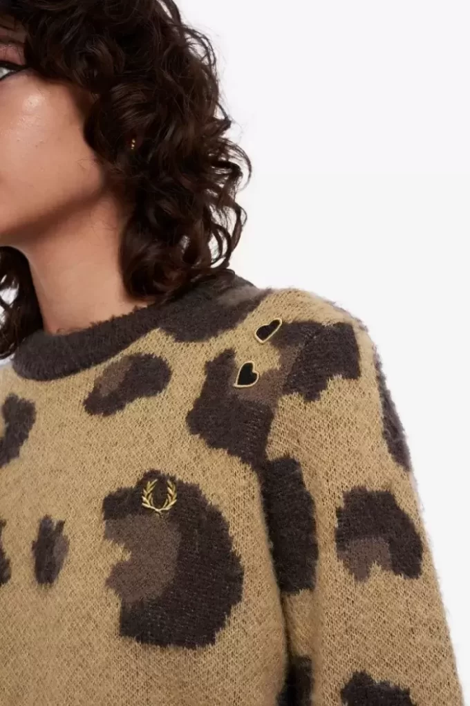 Leopardenpullover für Damen