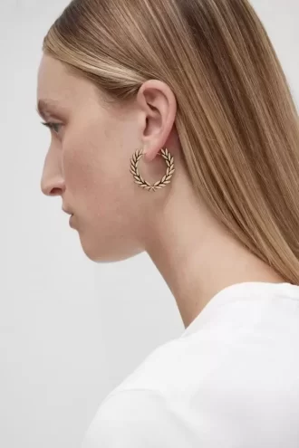 Lorbeerkranz-Ohrringe Damenschmuck