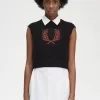 Lorbeerkranz-Strick-Tanktops für Damen