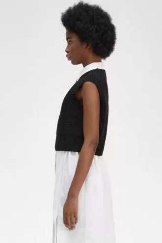 Lorbeerkranz-Strick-Tanktops für Damen