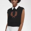Lorbeerkranz-Strick-Tanktops für Damen