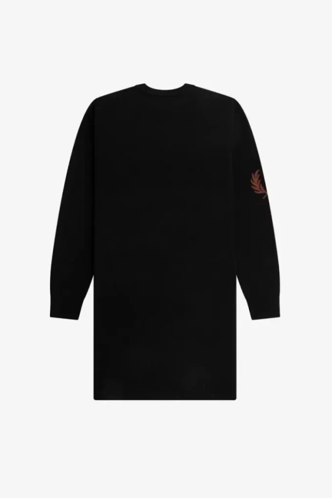 Lorbeerkranz-Strickkleid für Damen