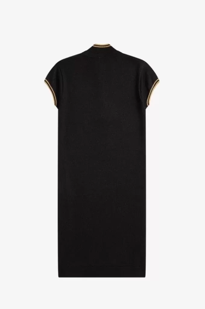 Metallic-Strickkleid für Damen