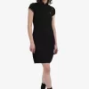 Metallic-Strickkleid für Damen
