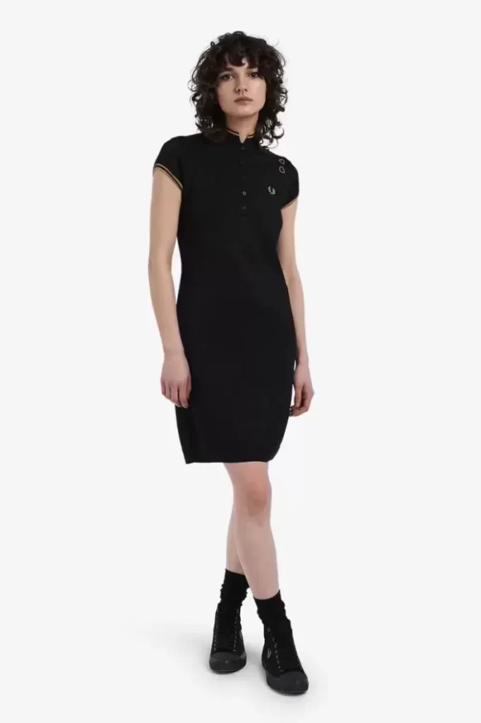 Metallic-Strickkleid für Damen