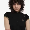 Metallic-Strickkleid für Damen