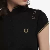 Metallic-Strickkleid für Damen