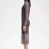 Netzkleid für Damen mit Zebramuster
