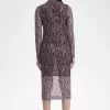Netzkleid für Damen mit Zebramuster