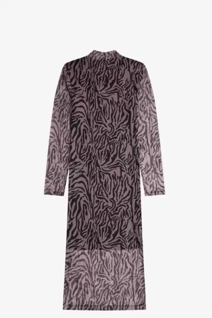 Netzkleid für Damen mit Zebramuster