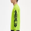 Noongoons Langarm-Poloshirt mit Grafik für Herren