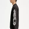 Noongoons Langarm-Poloshirt mit Grafik für Herren
