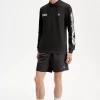 Noongoons Langarm-Poloshirt mit Grafik für Herren