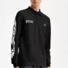 Noongoons Langarm-Poloshirt mit Grafik für Herren