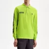 Noongoons Langarm-Poloshirt mit Grafik für Herren