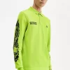 Noongoons Langarm-Poloshirt mit Grafik für Herren