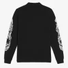 Noongoons Langarm-Poloshirt mit Grafik für Herren