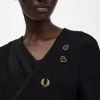 Offen gestrickte Wickel-Strickjacke für Damen