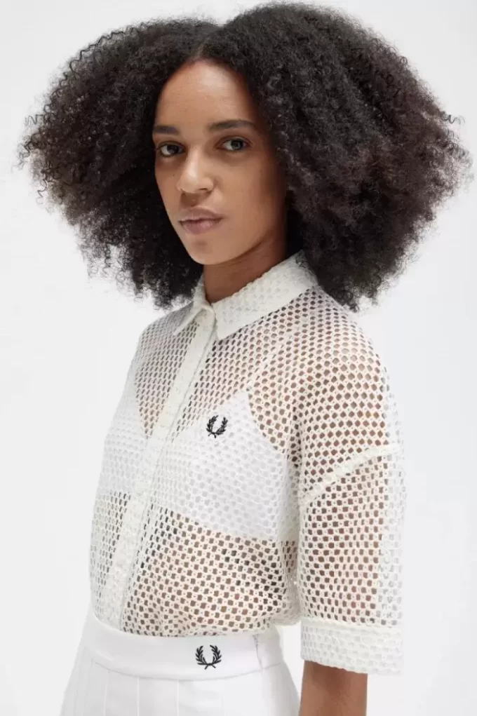 Offenes Strickhemd für Damen