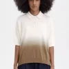 Ombre-Strickhemd für Damen
