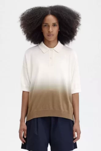Ombre-Strickhemd für Damen