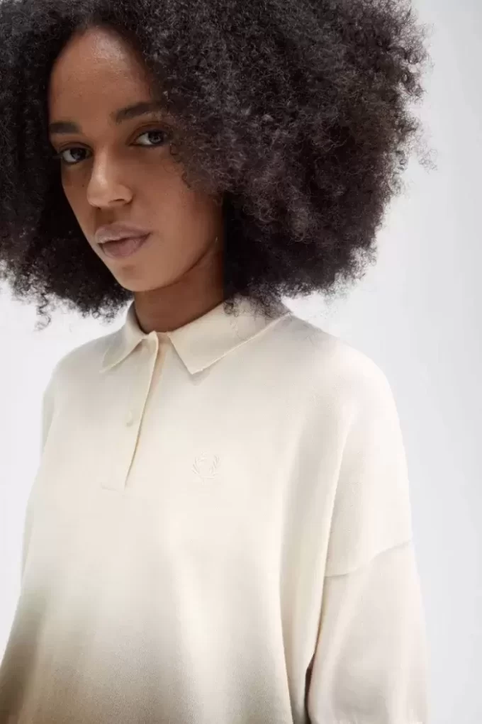 Ombre-Strickhemd für Damen