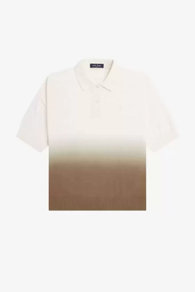 Ombre-Strickhemd für Damen