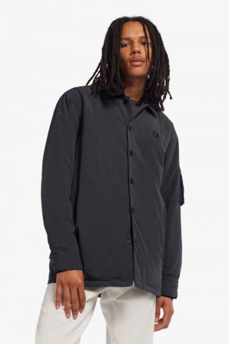 Overshirt-Hemden mit Patch-Detail