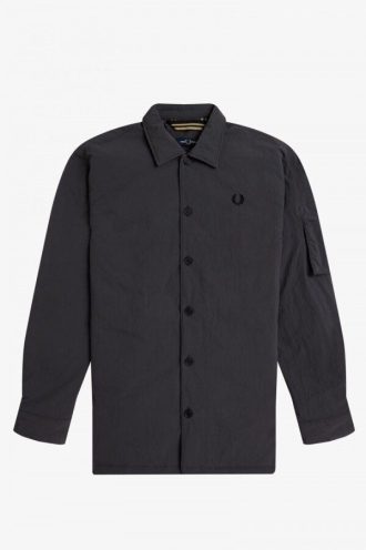 Overshirt-Hemden mit Patch-Detail