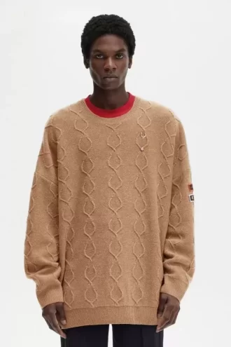 Oversize-Pullover mit Patch-Detail für Herren