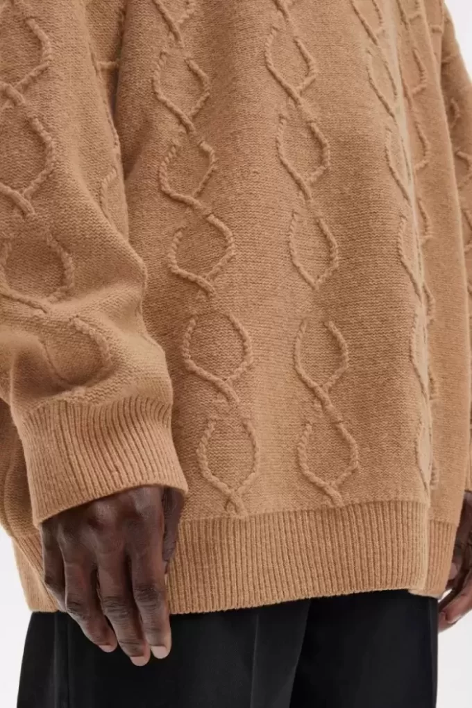 Oversize-Pullover mit Patch-Detail für Herren