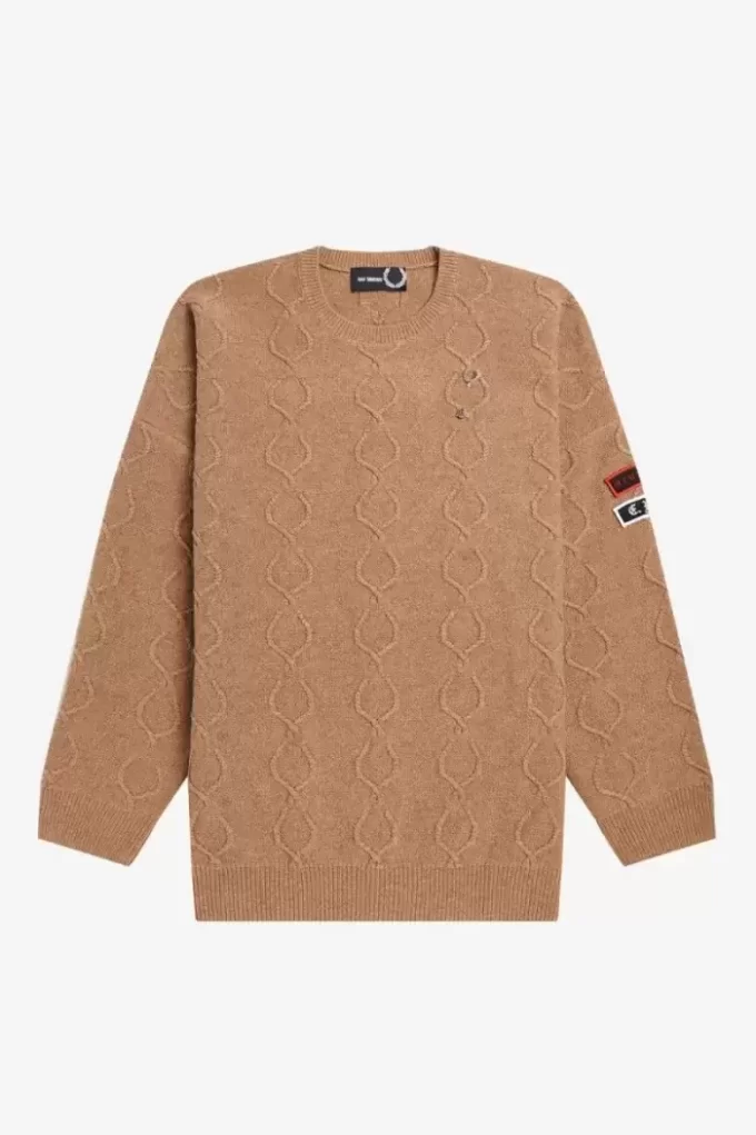 Oversize-Pullover mit Patch-Detail für Herren