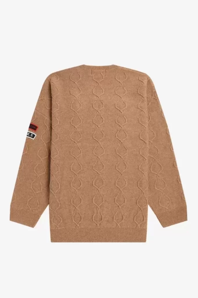 Oversize-Pullover mit Patch-Detail für Herren