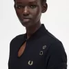 Piqué-Kleid für Damen mit Palmenprint
