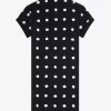 Piqué-Kleid für Damen mit Punktemuster