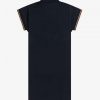 Piqué-Kleid mit Innendetail