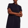 Piqué-Kleid mit Tartan-Einsätzen
