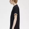 Piqué-T-Shirt mit auffälligen Streifen für Herren