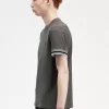 Piqué-T-Shirt mit auffälligen Streifen für Herren