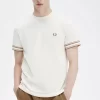 Piqué-T-Shirt mit auffälligen Streifen für Herren