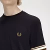 Piqué-T-Shirt mit auffälligen Streifen für Herren