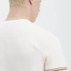 Piqué-T-Shirt mit auffälligen Streifen für Herren