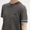 Piqué-T-Shirt mit auffälligen Streifen für Herren
