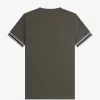 Piqué-T-Shirt mit auffälligen Streifen für Herren