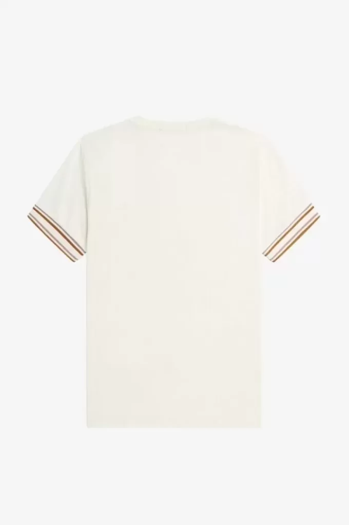 Piqué-T-Shirt mit auffälligen Streifen für Herren