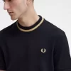 Piqué-T-Shirt mit Rundhalsausschnitt für Herren