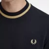Piqué-T-Shirt mit Rundhalsausschnitt für Herren